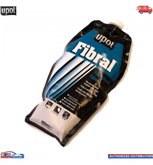 UPOL Fibral Glass Fibre Repair Filler Paste 880ml Bag Yellow - U-POL FIB/BL